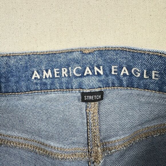 American Eagle Highest Rise 90s Boyfriend Jeans Women’s 2 Blue Denim Stretch‎ - Picture 12 of 16